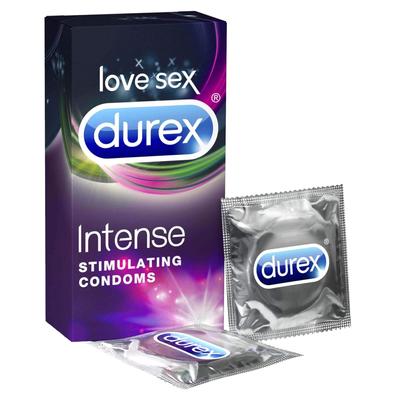 Kép 8/9 - Durex Intense - bordázott és pontozott óvszer (10db) - - 8
