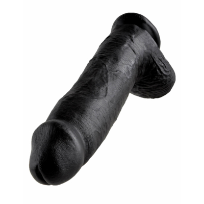 Kép 4/4 - King Cock 12 herés nagy dildó (30 cm) - fekete - 4