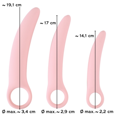 Kép 9/9 - SMILE - Vaginal Trainers - dildó szett - rózsaszín (3 részes) - 9