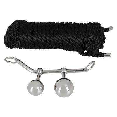 Kép 3/8 - You2Toys Bondage Plugs - fém tágító gömbök (149g) - ezüst - 3