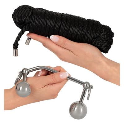 Kép 6/8 - You2Toys Bondage Plugs - fém tágító gömbök (149g) - ezüst - 6