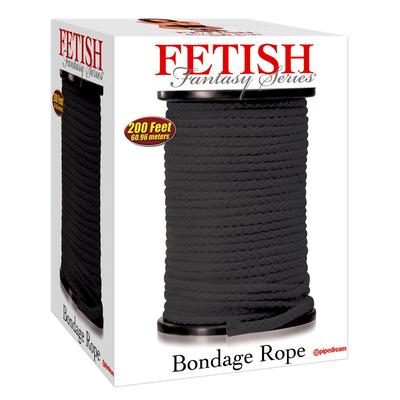 Kép 1/3 - Fetish Bondage kötél - 60m (fekete)