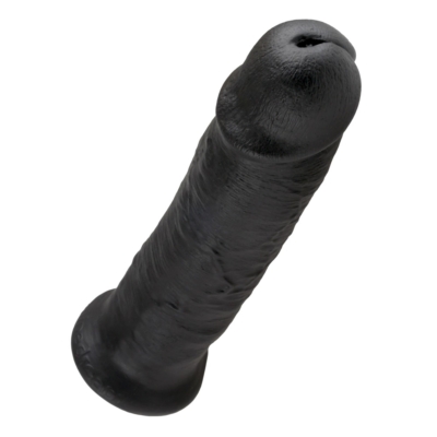 Kép 4/5 - King Cock 10 - nagy tapadótalpas dildó (25cm) - fekete - 4