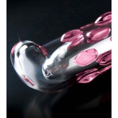 Kép 5/5 - Icicles No. 19 - gyöngyös, üveg G-pont vibrátor (áttetsző-pink) - 5
