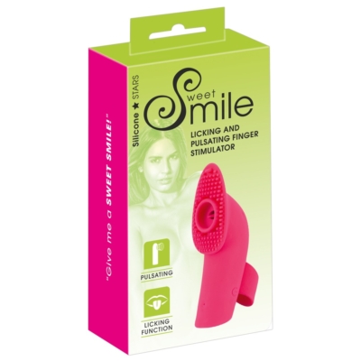 Kép 3/13 - SMILE Licking - akkus, léghullámos-nyelves ujjvibrátor (pink) - 3