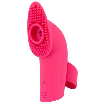 Kép 7/13 - SMILE Licking - akkus, léghullámos-nyelves ujjvibrátor (pink) - 7