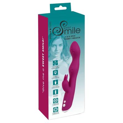 Kép 3/12 - SMILE - flexibilis, csiklókaros A és G-pont vibrátor (lila) - 3