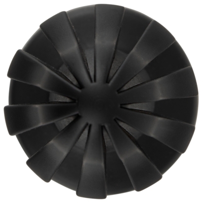 Kép 6/9 - ANOS - szuperpuha, bordázott anál dildó - 5cm (fekete) - 6
