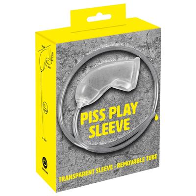 Kép 1/9 - You2Toys Piss Play Sleeve - péniszfeltét kivezető csővel (áttetsző)