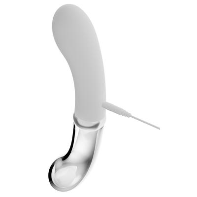 Kép 8/11 - You2toys Liaison - akkus, szilikon-üveg LED G-pont vibrátor (áttetsző-fehér) - 8
