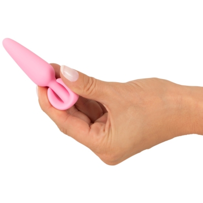 Kép 7/8 - Cuties Mini Butt Plug - szilikon anál dildó - pink (2,1cm) - 7