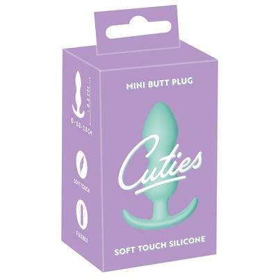 Kép 1/8 - Cuties Mini Butt Plug - szilikon anál dildó - menta (2,3cm)