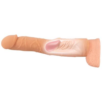 Kép 11/12 - Nature Skin - hosszabbító, vastagító péniszköpeny (24cm) - 11