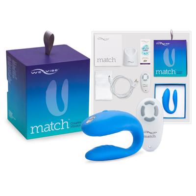 Kép 1/7 - We-Vibe Match - vízálló, akkus párvibrátor (kék)