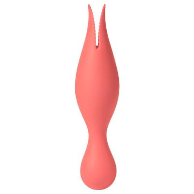 Kép 2/7 - Svakom Siren - akkus, vízálló 2in1 forgó vibrátor (korall) - 2