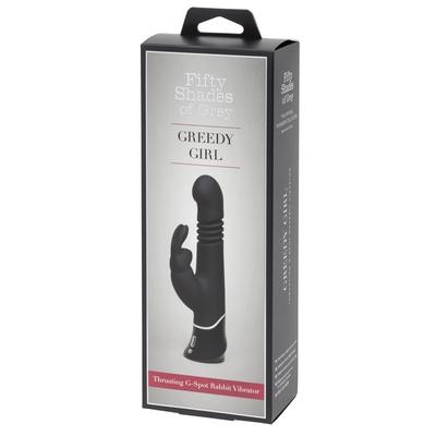 Kép 1/8 - A szürke ötven árnyalata Greedy Girl - akkus, lökő vibrátor (fekete)