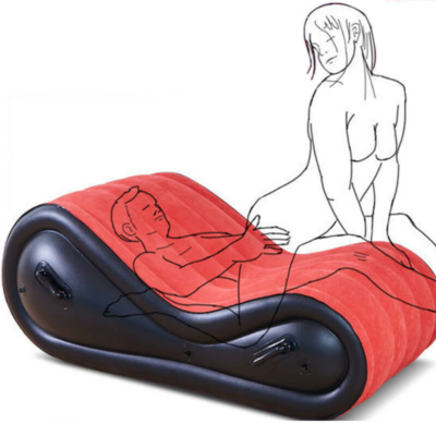 Kép 18/18 - Magic Pillow - Felfújható szexágy - bilincsekkel - nagy (piros) - 18