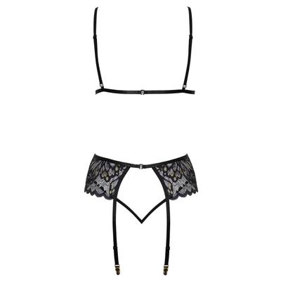 Kép 5/5 - Kissable - hímzett fehérnemű szett (fekete) - 5