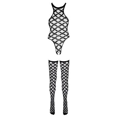 Kép 6/7 - NO:XQSE - hullámos body és combfix szett - fekete (S-L) - 6