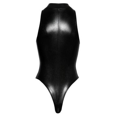 Kép 9/9 - Noir - kígyóbőr mintás body (fekete) - 9