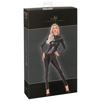 Kép 1/7 - Noir - kígyóbőr mintás, hosszú overall (fekete)