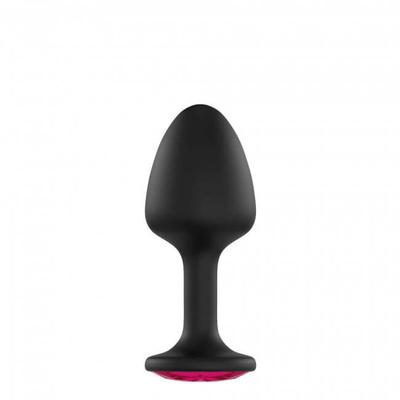 Kép 1/4 - Dorcel Geisha Plug Ruby XL - pink köves anál dildó (fekete)