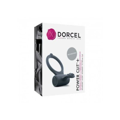 Kép 1/6 - Dorcel Power Clit Plus - akkus, vibrációs péniszgyűrű (fekete)