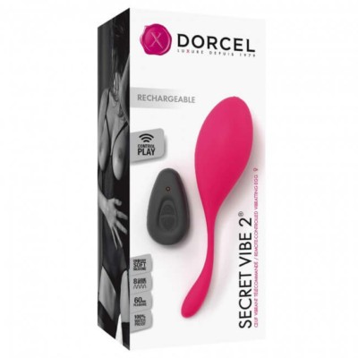Kép 6/6 - Dorcel Secret Vibe 2 - akkus, rádiós vibrációs tojás (pink) - 6