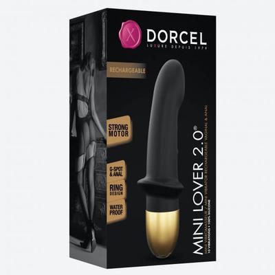 Kép 1/8 - Dorcel Mini Lover 2.0 - akkus, G-pont vibrátor (fekete-arany)