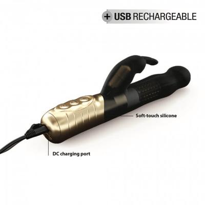 Kép 7/8 - Dorcel Baby Rabbit 2.0 - akkus, csiklókaros vibrátor (fekete-arany) - 7