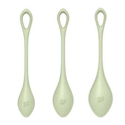 Kép 4/5 - Satisfyer Yoni Power 2 - gésagolyó szett - zöld (3 részes) - 4