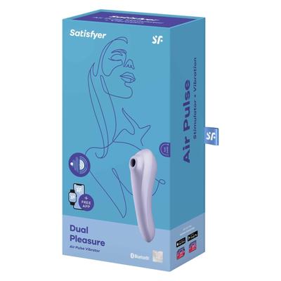 Kép 5/8 - Satisfyer Dual Pleasure - okos, akkus hüvelyi és csikló vibrátor (lila) - 5