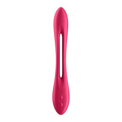 Kép 2/9 - Satisfyer Elastic Joy - akkus, flexibilis párvibrátor (piros) - 2