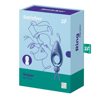 Kép 6/8 - Satisfyer Sniper - akkus, vibrációs péniszgyűrű (kék) - 6