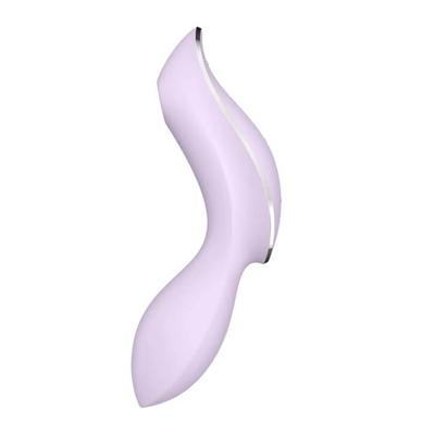 Kép 4/5 - Satisfyer Curvy Trinity 2 - akkus hüvelyi és csikló vibrátor (lila) - 4