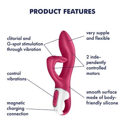 Kép 8/8 - Satisfyer Embrace Me - akkus, csiklókaros vibrátor (piros) - 8