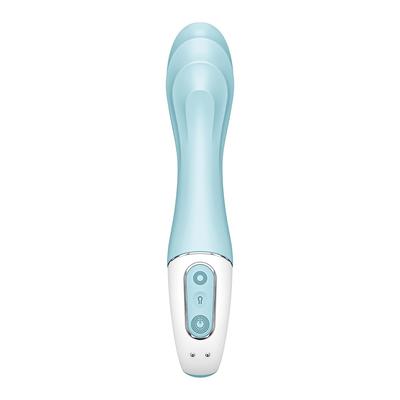 Kép 5/8 - Satisfyer Air Pump Vibrator 5 - okos, akkus pumpálható vibrátor (kék) - 5