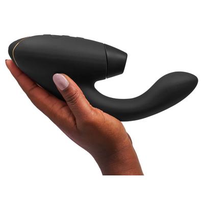 Kép 6/11 - Womanizer Duo 2 - vízálló G-pont vibrátor és csiklóizgató (fekete) - 6
