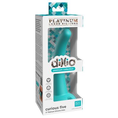 Kép 4/8 - Dillio Curious Five - tapadótalpas szilikon dildó (kék) - 4