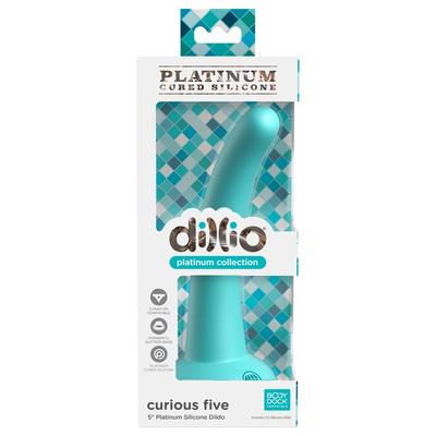 Kép 8/8 - Dillio Curious Five - tapadótalpas szilikon dildó (kék) - 8