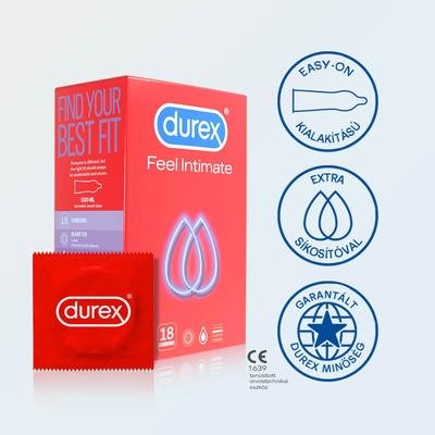 Kép 5/7 - Durex Feel Intimate - vékonyfalú óvszer (18db) - 5