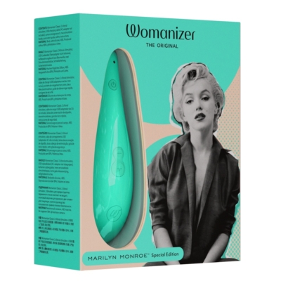 Kép 1/14 - Womanizer Marilyn Monroe Special - akkus csiklóizgató (türkiz)