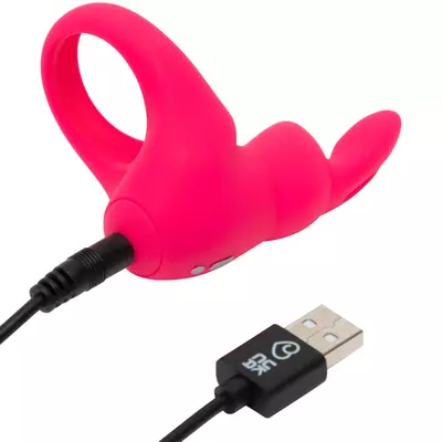 Kép 5/5 - Happyrabbit Cock - akkus vibrációs péniszgyűrű (pink) - 3