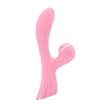 Kép 2/3 - LUXE Aura - 2in1 léghullámos, akkus vibrátor (pink) - 2