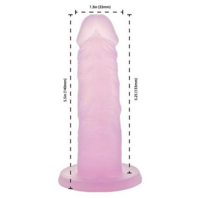 Kép 5/6 - Addiction Coctails - talpas, szilikon dildó (pink) - 5