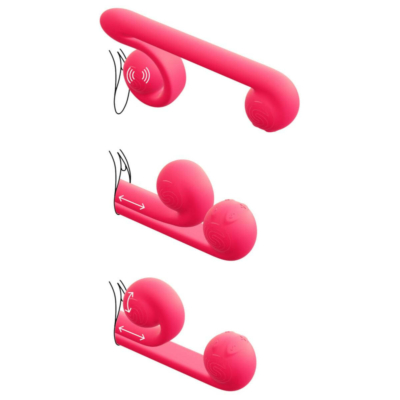 Kép 4/7 - Snail Vibe Duo - akkus, 3in1 stimulációs vibrátor (pink) - 4