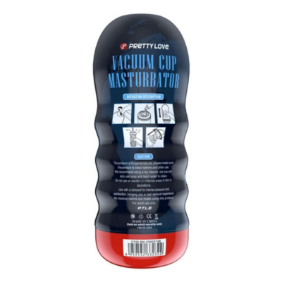 Kép 4/6 - Pretty Love Vacuum Cup - élethű műpunci maszturbátor (natúr) - 4