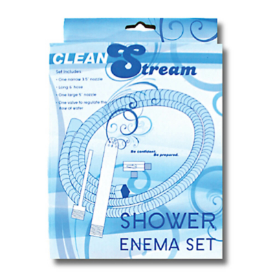 Kép 2/2 - Shower Enema - aluminium intim zuhany komplett szett (ezüst) - 2