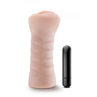 Kép 2/7 - M for Men Ashley - vibráló műpunci (natúr) - 2
