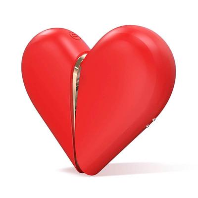 Kép 5/7 - INTOYOU Heart 2in1 - akkus, kétfunkciós csiklóizgató (piros) - 5